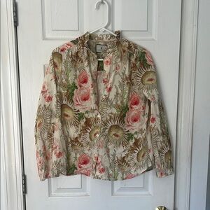 Tuckernuck Sun faded floral Avalon blouse